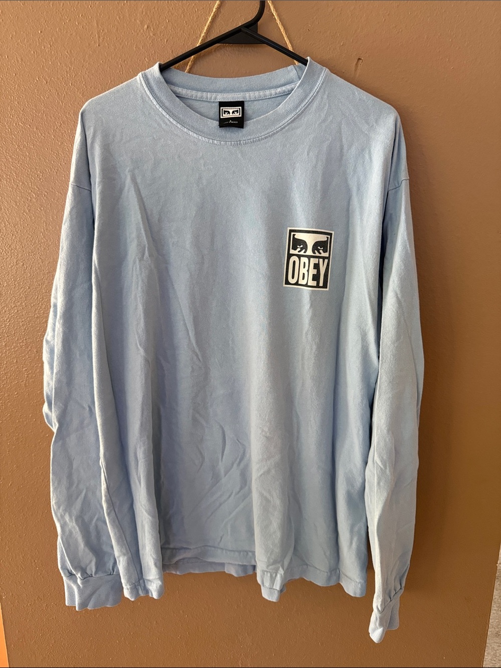 Men’s Blue Obey Long Sleeve